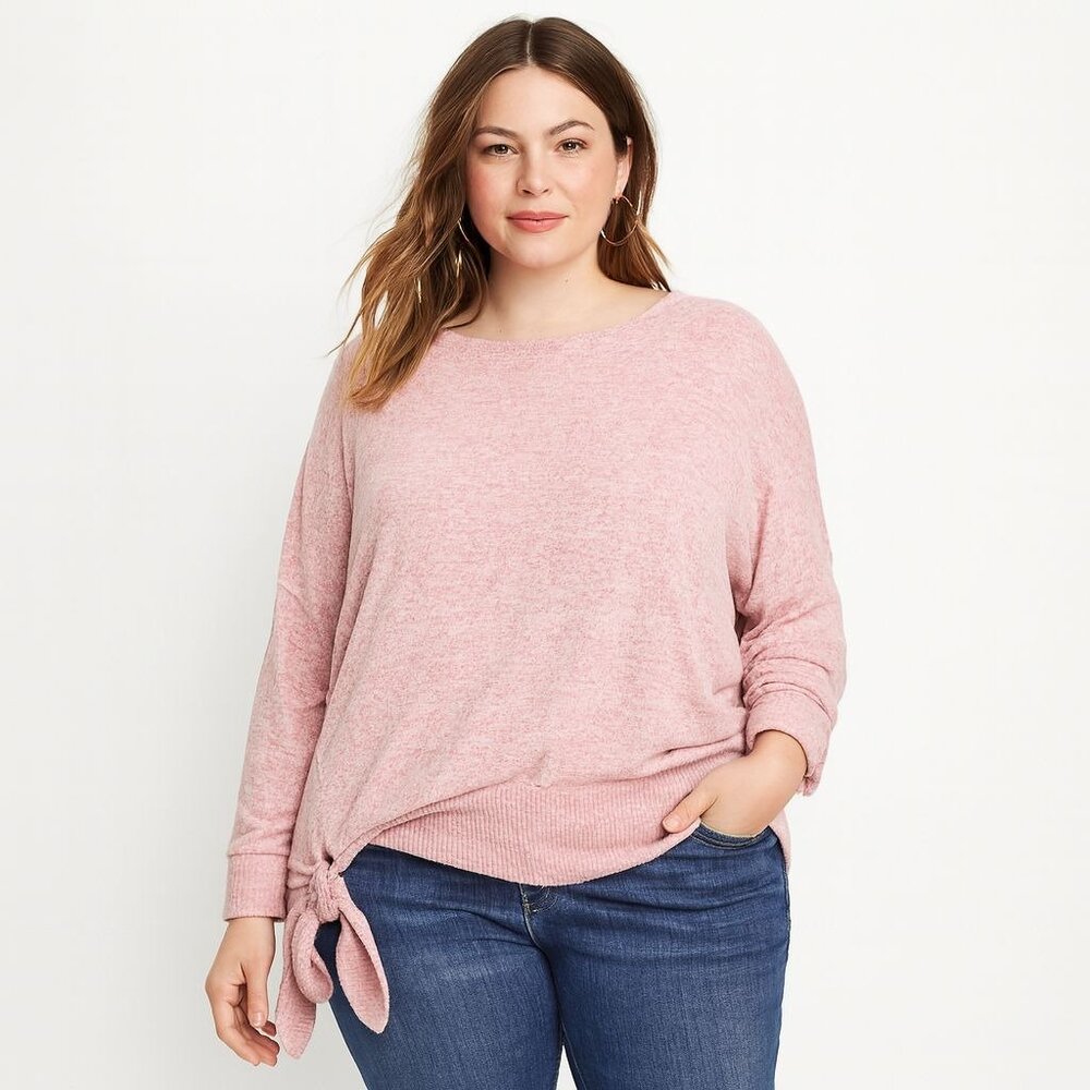 NWT Anthropologie | Saturday/Sunday Payton Brushed Fleece Side Tie Sweater XL